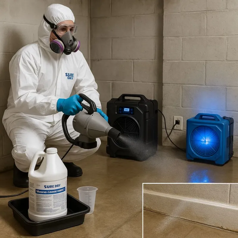 Sanitization and Odor Removal process in Southwick, MA